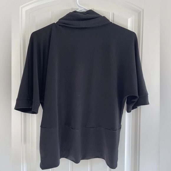 I.N. STUDIO Size Small Black Elbow Sleeve Open Front Shrug - Picture 2 of 5